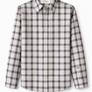 White & Black Plaid Shirt